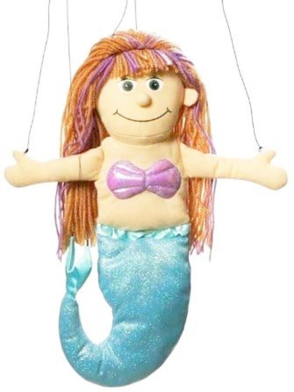 Silly Puppets Mermaid Peach Marionette String Puppet